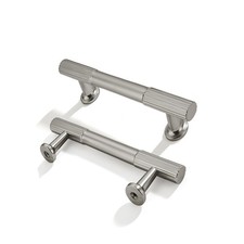 2-Pack 3 Inch Hole Center Brushed Satin Nickel Cabinet Pulls Solid Heavy Duty...