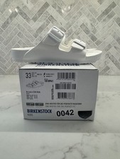Birkenstock Arizona EVA Sandals Kids Youth Size 2 33 White Double Strap Slides