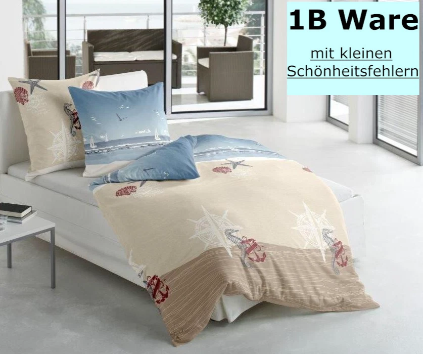 Moderne Bettwäsche Maritim Reißverschluss online kaufen