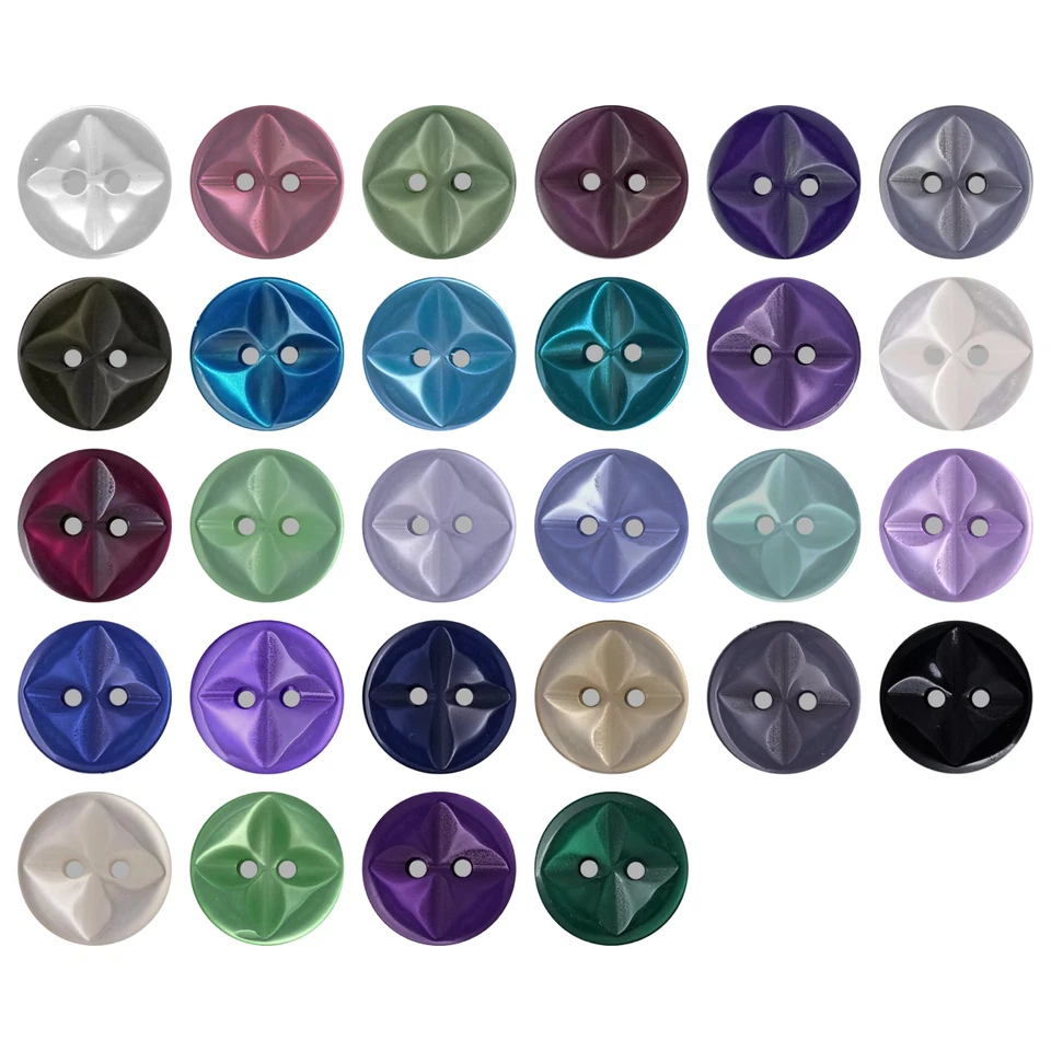 STAR BUTTON, SIZE 24L - 5/8", SHINY FINISH, 1 DOZEN, FREE SHIPPING USA - Image 2 of 4