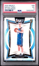 2024 PANINI SELECT SILVER PRIZM #89 NIKOLA TOPIC PSA 5