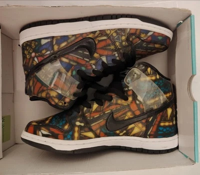 NIKE SB VITRAIL DUNK HIGH PREMIUM CONCEPTS STAINED GLASS ZISE US8 EU41 UK7 - Photo 1/4