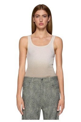 Dondup Damen Tanktop Beige Größe XS-M