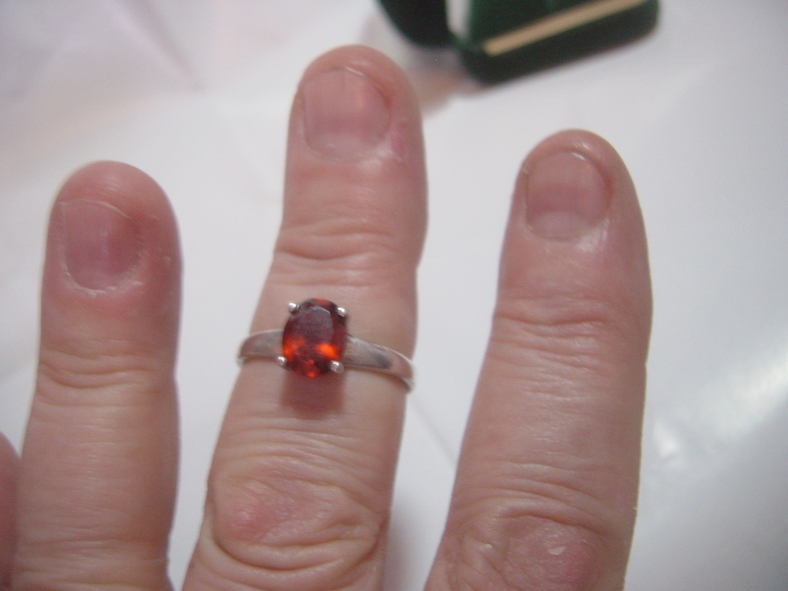 superb Solid Silver chunky large Ring-natural blo… - image 9