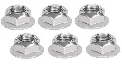 6 Torque Converter Nuts, Ford A4LD C3 C4 C5 C6 AOD E4OD HeavyDuty 3/8''-24x.34''