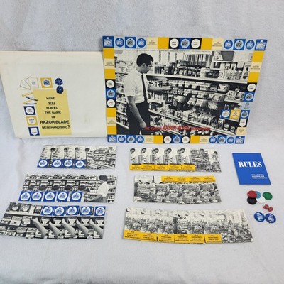 1967 American Safety Razor Blade Merchandising Board Game Compact Impact Retail 