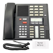 Nortel M7310 Black Corded Telephone Norstar Multi-Line Office Speakerphone