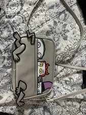 Bioworld Nightmare Before Christmas  Gray Crossbody Bag Lock Barrel Shock New