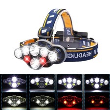 LED Stirnlampe COB Super Hell Wiederaufladbare Kopflampe Mit 8 Lichtmodi USB