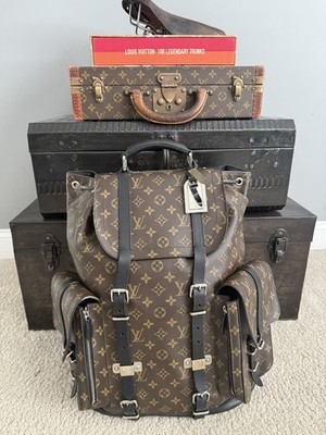 Louis Vuitton Christopher GM  Backpack Monogram Runway 2004 Brown Canvas RARE