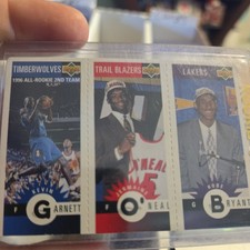 1996-97 Upper Deck KG, Jermaine O'Neal, Kobe Bryant(RC) M129,M158,M139