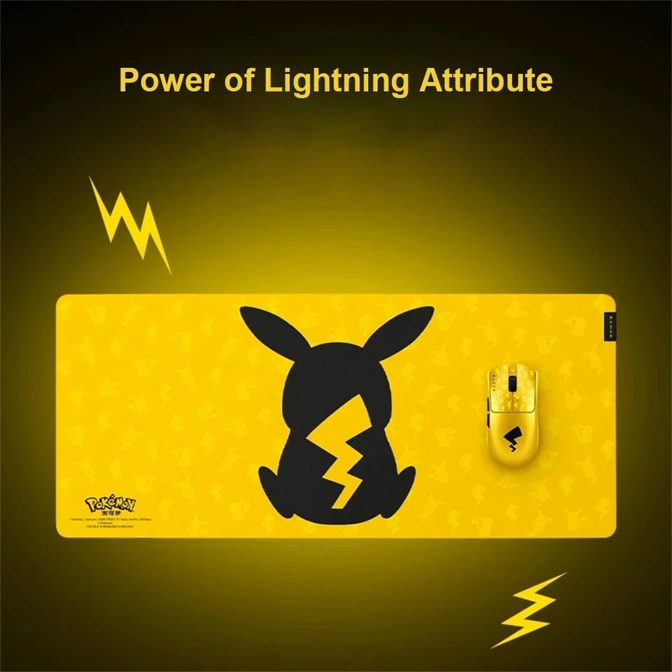 Alfombrilla de ratón suave para juegos Razer x Pokémon Pikachu Goliathus V3 XXL Foto 2 de 4