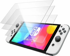 Mumba Tempered Glass Film HD Screen Protector for Nintendo Switch Oled 3-Pack 7"