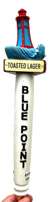 BLUE POINT - TOASTED LAGER - LIGHTHOUSE - BEER TAP HANDLE - RARE
