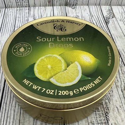 Cavendish and Harvey Sour Lemon Candy Drops 200g Imported British Treats 