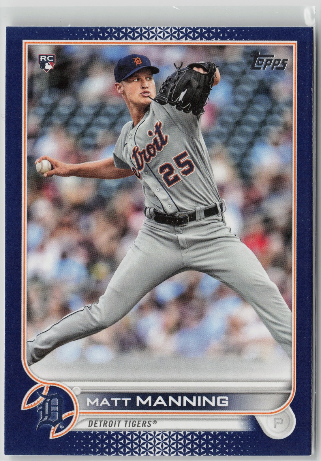 2022 Topps #31 Matt Manning Royal Blue