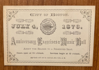 1876 Fourth of July celebration Boston Massachusetts