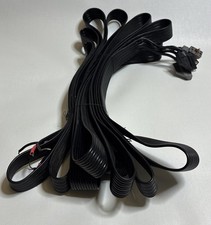 Bose 5 Channel Cube Speaker Cable RCA Sound Acoustimass Flat Black 20 Feet