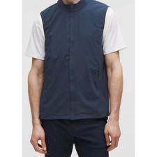 Lululemon Windproof Full-Zip Golf Vest True Navy Blue LM3FK8S Mens Size XL NEW