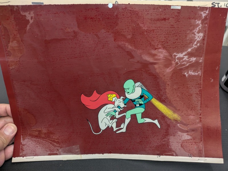 Superboy Krypto superman artwork animation cartoon cell Print DC