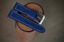 Blue straps for PAM strap Officine Panerai size 24 or any size 22 24 26 27 