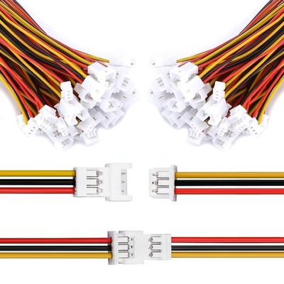 Jadeshay JST Stecker, 20 Paare JST Ph 1.25 mm JST Steckverbinder 3 polig Micro