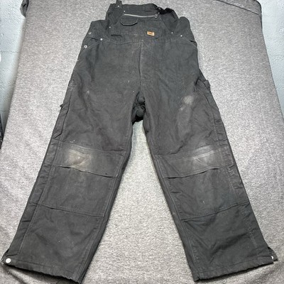 CAT Caterpillar Insulated Bib Overalls Size 2xl Short Men Heavy Duty Work Winter