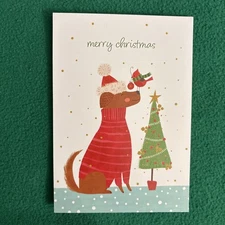 LIQUIDATING-Leanin’ Tree Christmas Greeting Card “Merry Christmas…”