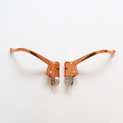 Dia-Compe  Copper DC 139 Brake Lever Set - Bent Guidonnet Style Vintage Retro
