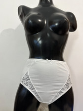 Slenderella Slenders Double Control Briefs White sbf53 - Pack Of Two - M