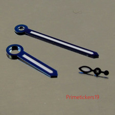 NEW BLUE Edge White Hands for UNITAS ETA 6497 6498 ST 3600 Movement Watch Hands