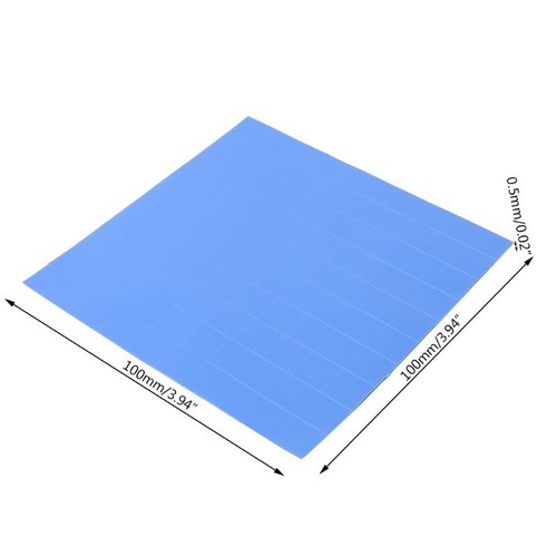 100mmx100mmx0.5mm 1Sheet/100PCS Thermal Pad GPU CPU Heatsink Cooling Conductive - Photo 9/10