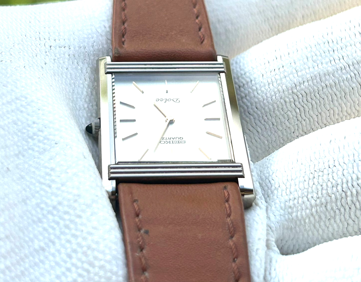 セイコー ドルチェ タングステン 1220-5120 クォーツ 腕時計 SEIKO】セイコー DOLCEドルチェ 23mm Tank Shape Dial TUNGSTEN