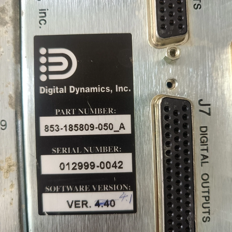 Digital Dynamics,Inc. I/O CONTROLLER 853-185809-050_A/27-293802-00/27-262408-00 - Image 3 of 4