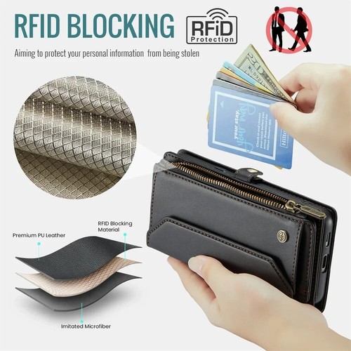 Luxury Wallet Flip Case for Google Pixel 9A/9Pro/XL/8Pro, Leather Card Holder - Picture 5 of 11