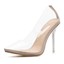 thumbnail 5 - New Women's Clear PVC Transparent Pumps High Heels Point Toes Womens Party Shoes