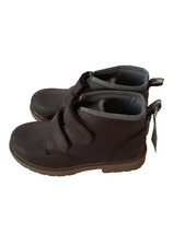Carter's Boys Boots Brown Casual Chukka Ankle Faux Leather Size 2 New
