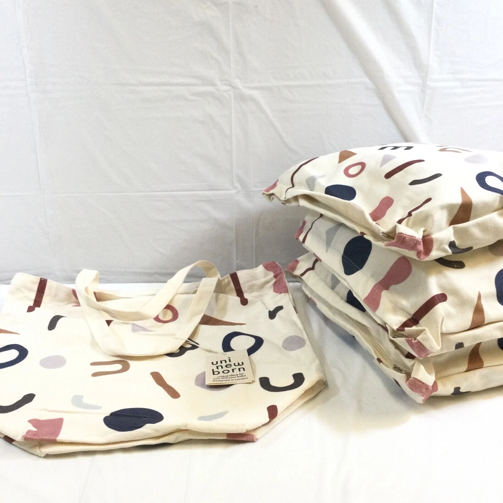 UniNewborn 6-Piece Baby Crib Bedding Set, Bamboo Cotton Nursery Crib Bedding Set