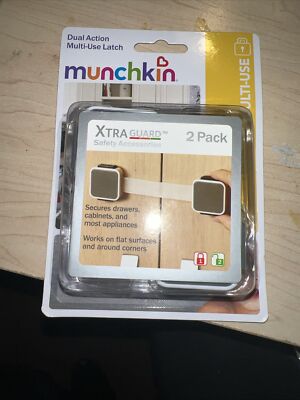 Munchkin Xtra Guard Dual Action Multi-Use Protective Safety Latch/Lock - 2 Pack