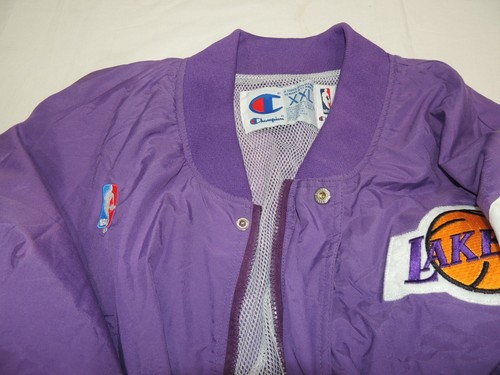Vintage 1990's Champion Los Angeles LAKERS Basketball Jacket, Size XXL - Picture 15 of 15