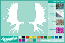 MOOSE ANTLERS cut vinyl decal #3 car truck window sticker Moose Hunting