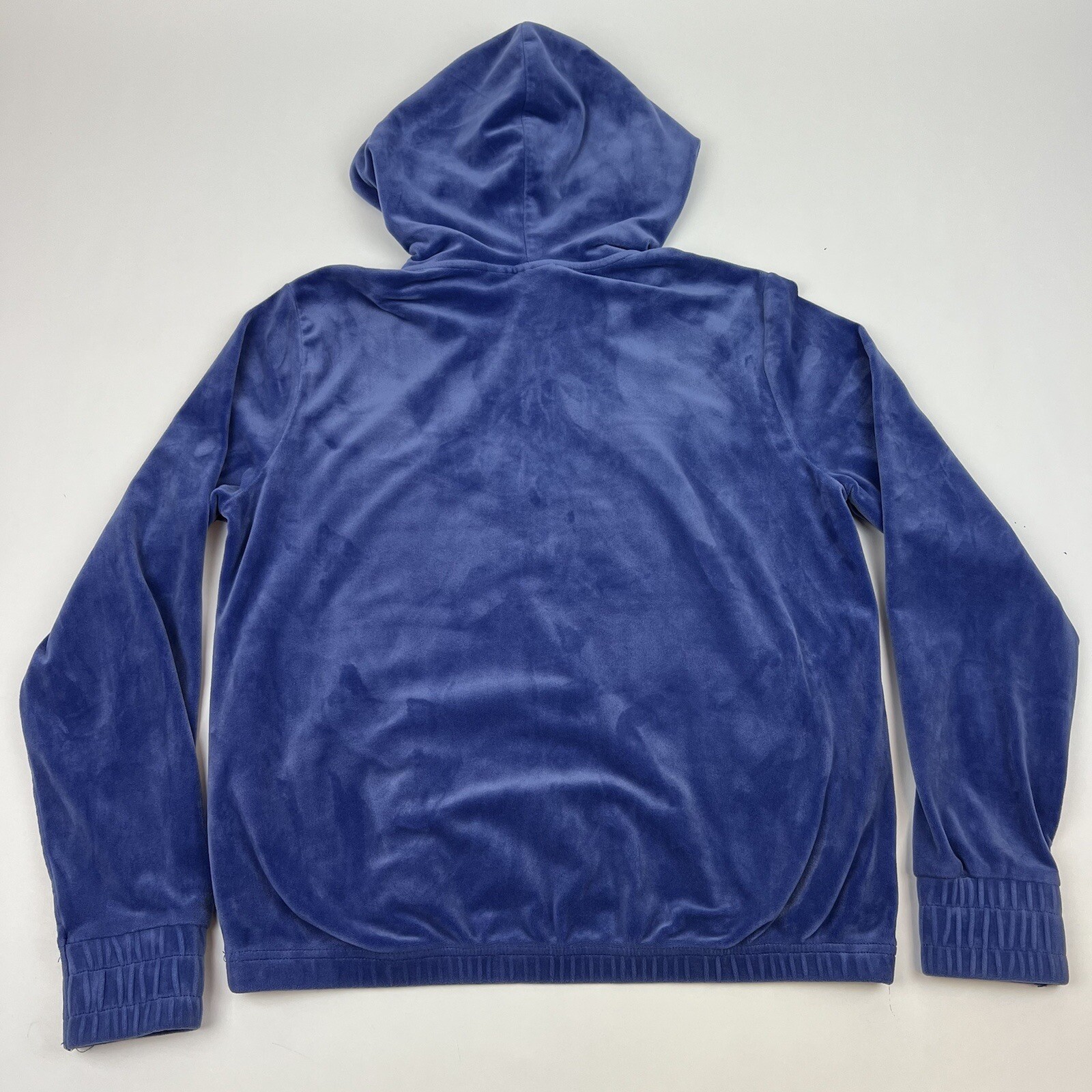 Felpa con cappuccio pullover vintage FILA donna indaco 1 4 cerniera piccola manica lunga