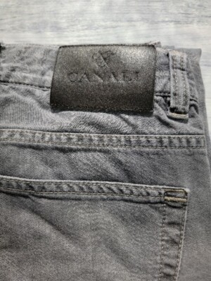 Current Canali Garment Dyed 5 Pkt Denim Jeans Made Italy Size 50 