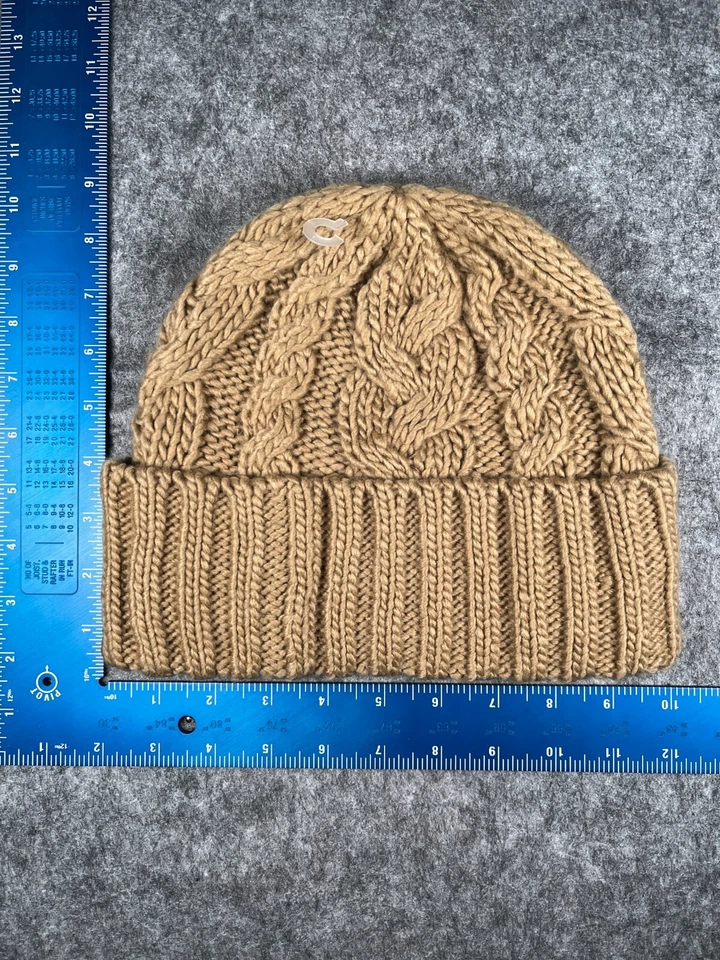 Michael Kors Gorro Toque Mujer Talla Única Beige Tejido con Cable 100% Acrílico Foto 4 de 4