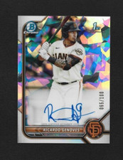 2022 Bowman Chrome Ricardo Genoves Atomic Refractor Auto 65/100 CPA-RGV - Giants