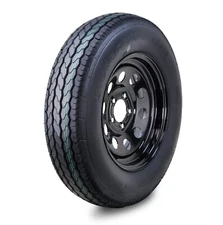 Free Country Trailer Tire Assembly ST205/75D15 6-Ply Black Mod Rim 5 Lug on 4.5"