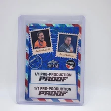 Stu Williams Parker Bohn III Pin Pals 2024 Leaf Metal Bowling PBA 1/1 Blue Proof