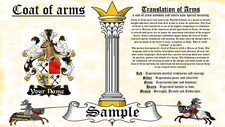 Laeuw-Lauya COAT OF ARMS HERALDRY BLAZONRY PRINT
