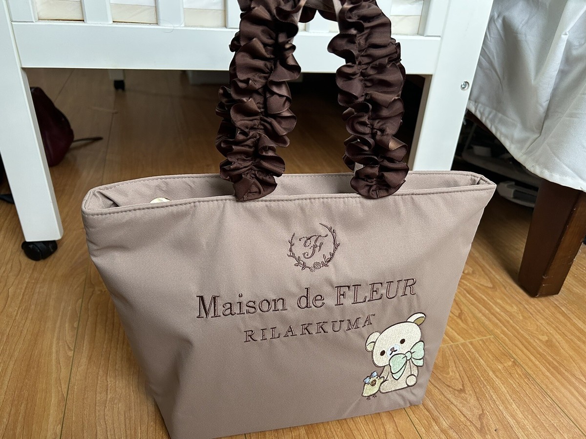San-X Rilakkuma Maison De Fleur Limited Hand Purse/tote Bag Japan