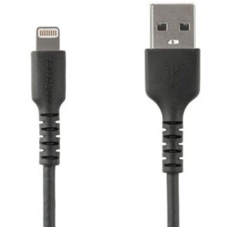 StarTech RUSBLTMM2MB 6.6ft USB-A to Lightning Cable - Black-image